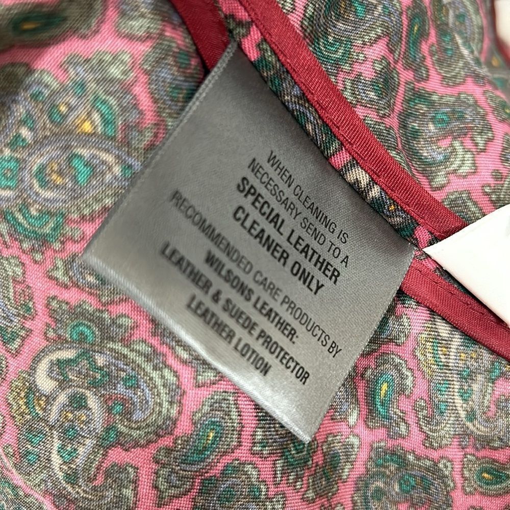 Wilson’s Leather lined genuine leather coat jacketet - Picture 4 of 6